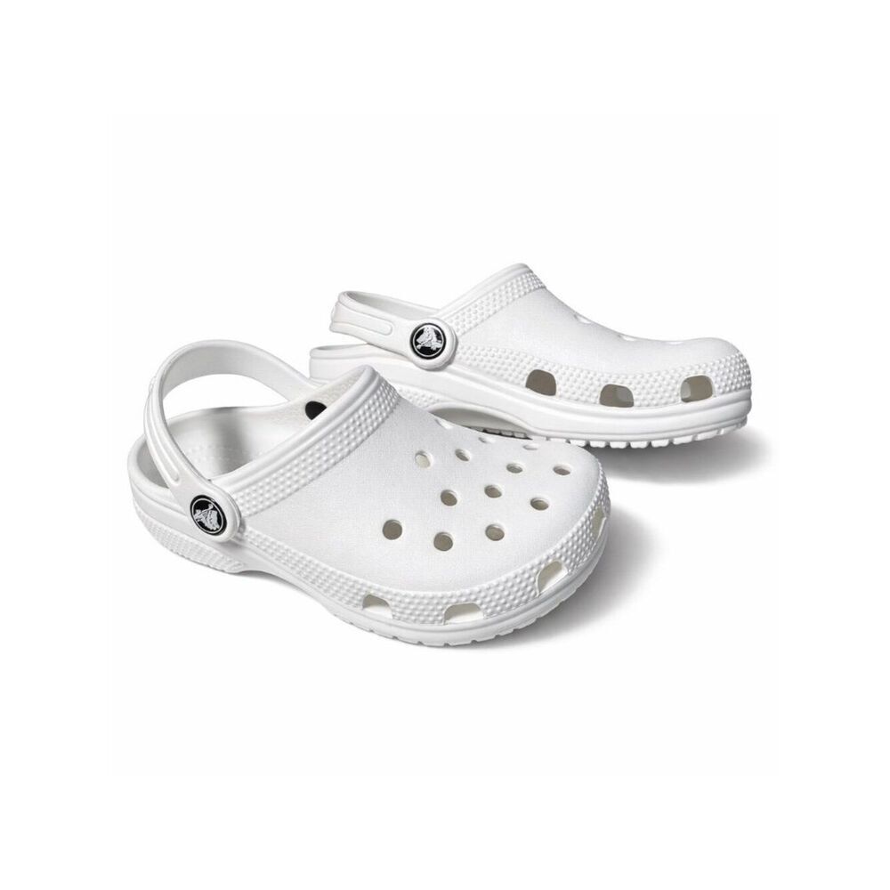 Crocs Classic Clog White Kids C12 Slip On Lightweight Comfort Sandals
